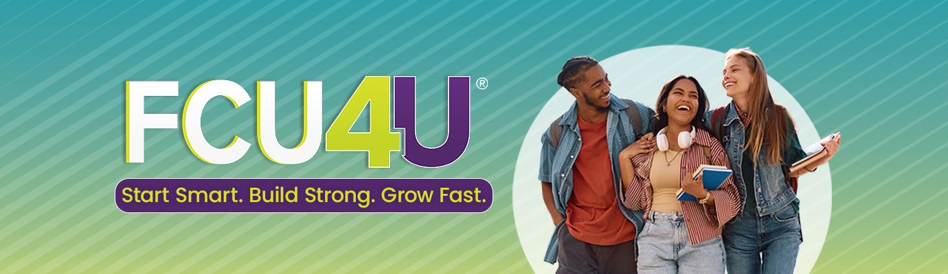 FCU4U Logo with Group of friends