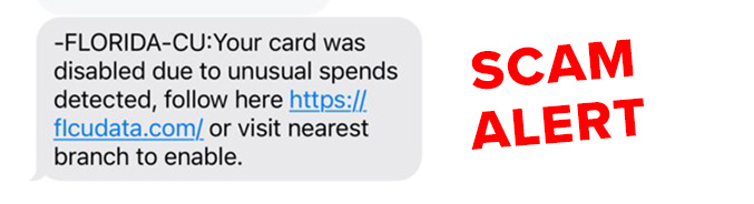 sample scam alert text