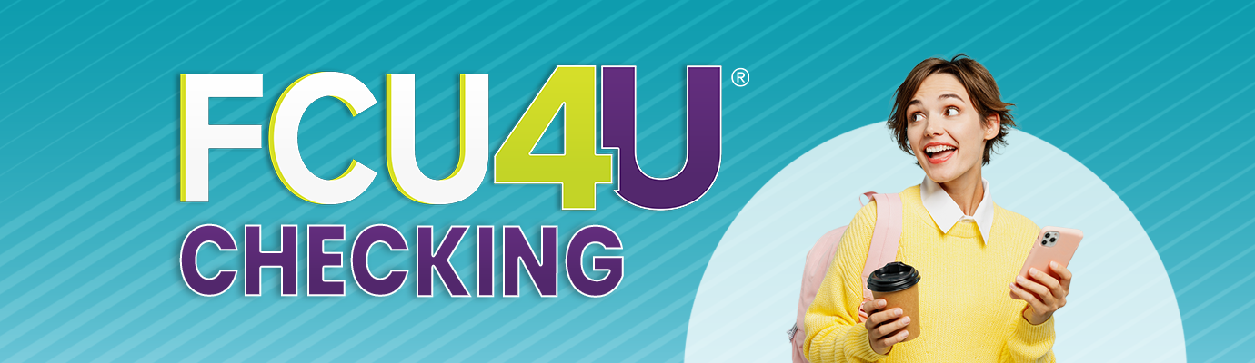 Happy Woman with coffee and cellphone